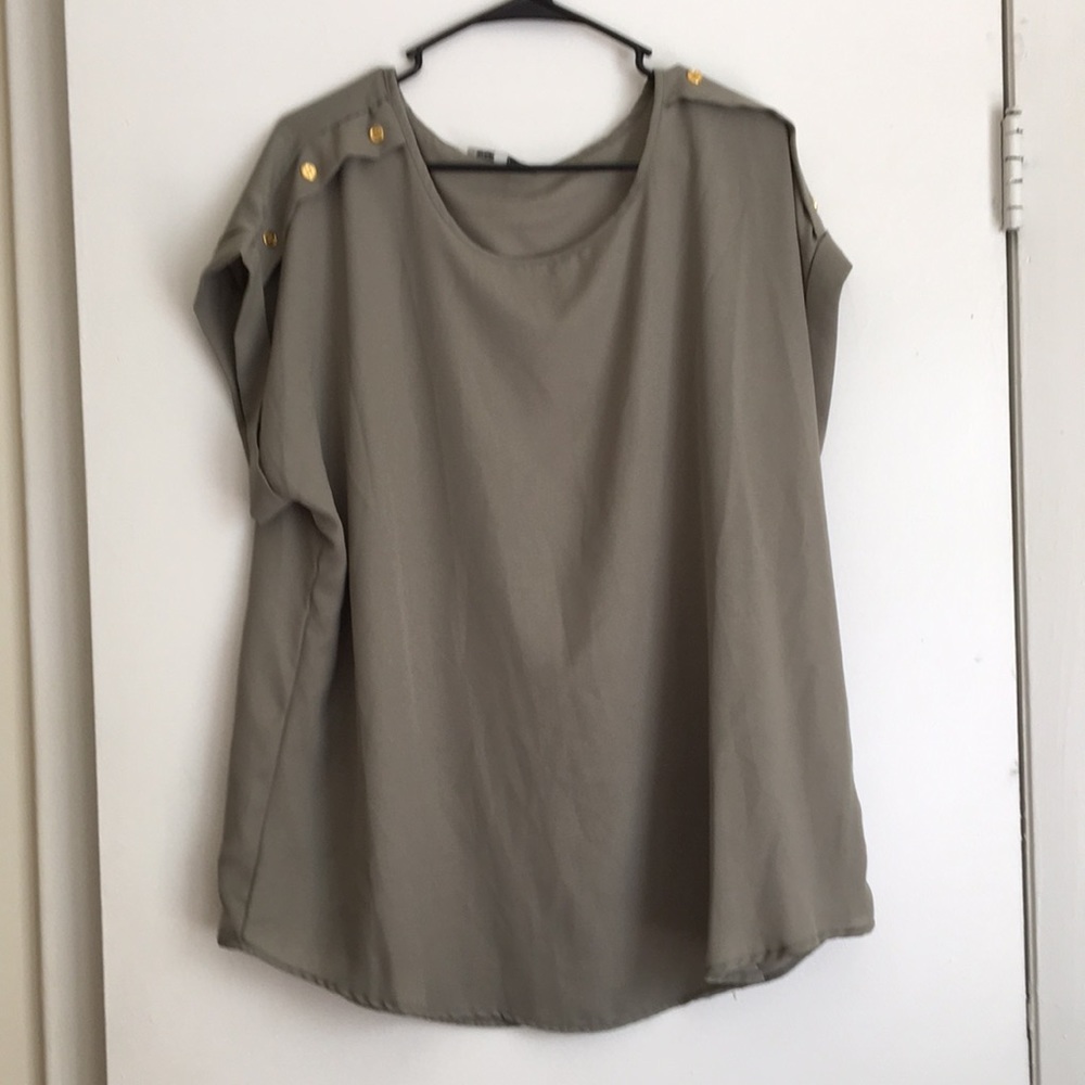 Olive Green Dress Top
